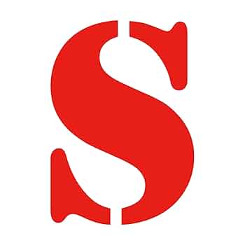 Amazon｜一文字からの stencil 太字 S stenc 赤 red 太字